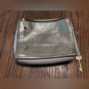 Iridescent Square Fossil Crossbody